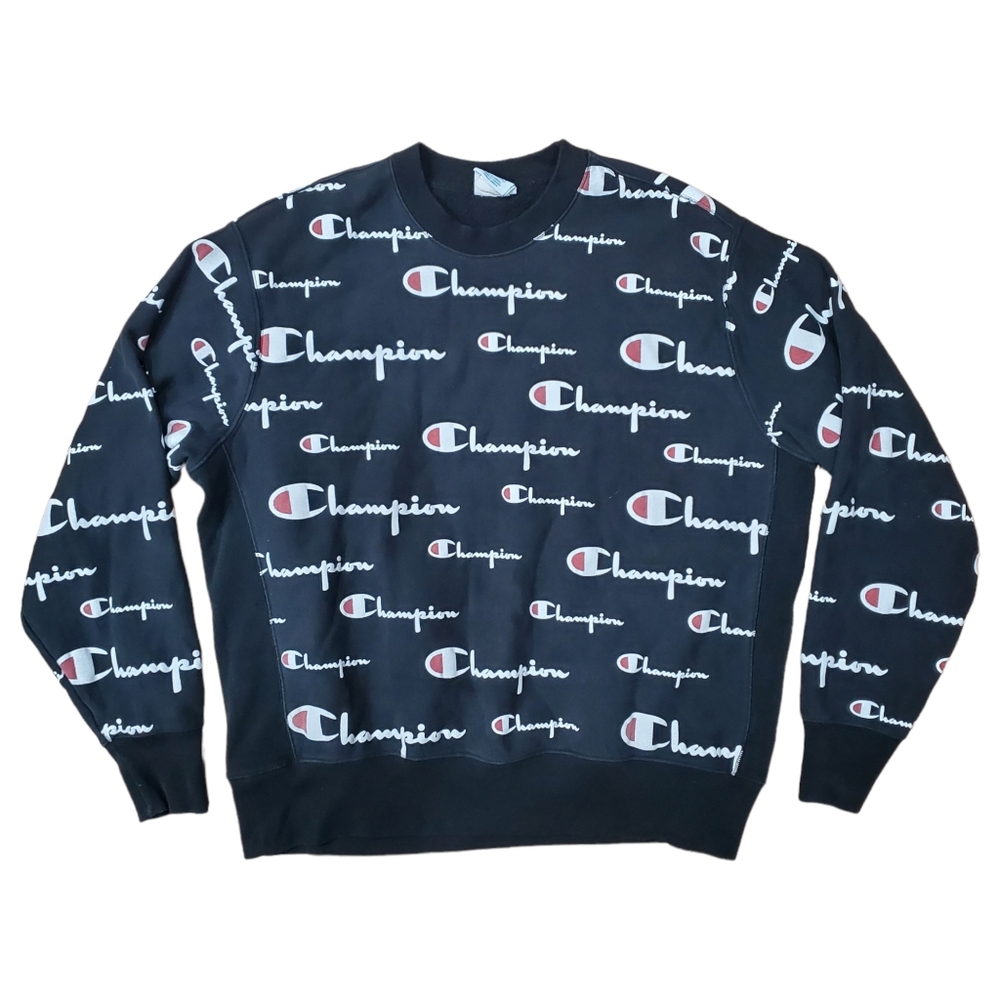 CHAMPION Sweater REVERSE WEAVE BIG C Sweatshirt Embroidered Logo - Picture 1 of 7
